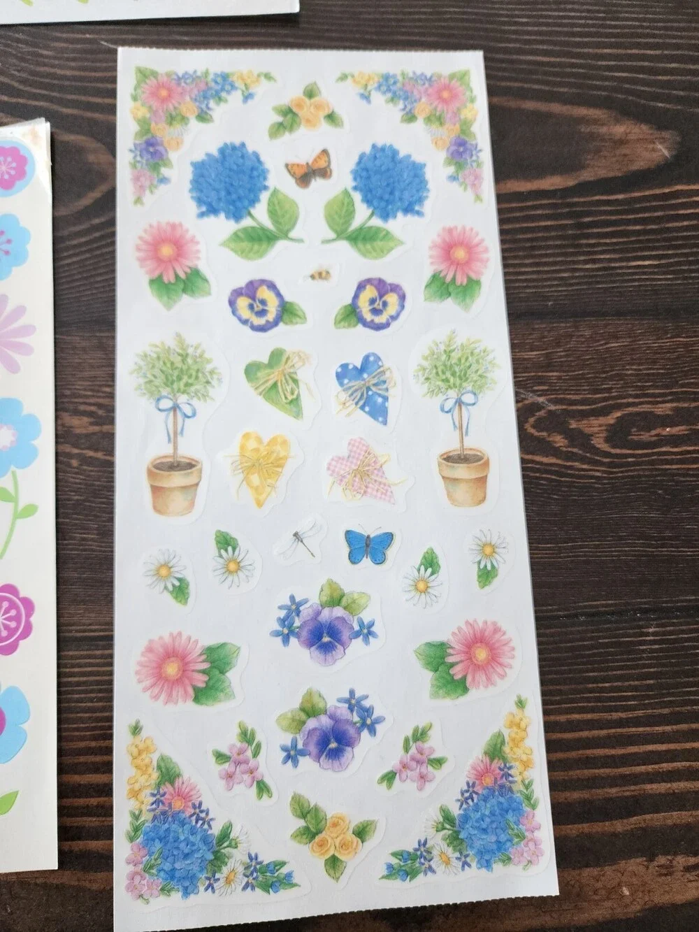 Scrapbooking Stickers - Lot FLOWERS Spring Summer New Vintage Retired MAMBI 22